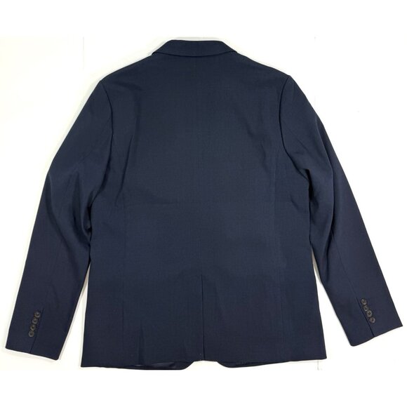 Bluffworks Mens Presidio Travel Blazer Size 46L Long Classic Fit Navy Polyester - Picture 4 of 15